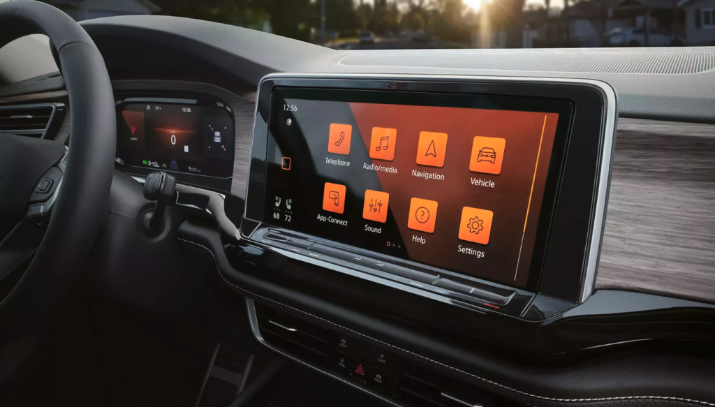 2026 volkswagen atlas cross sport screen