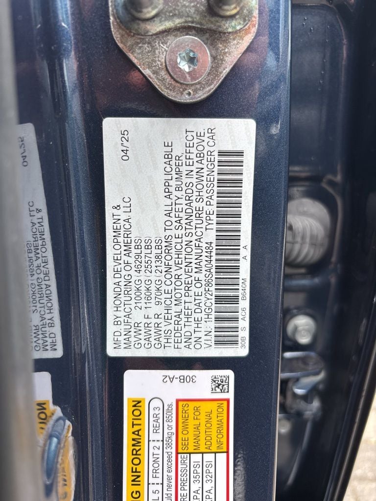 2025 Honda Accord Hybrid Touring