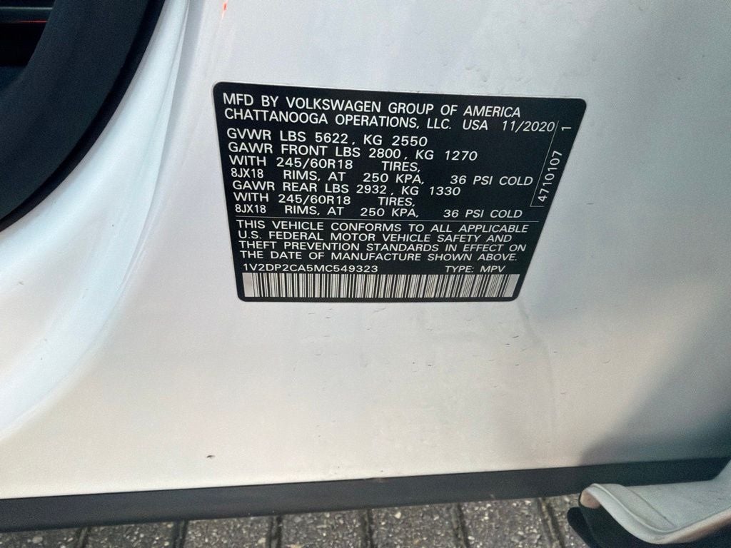 2021 Volkswagen Atlas 2.0T SE