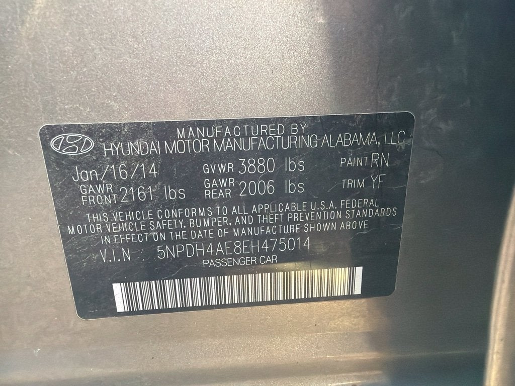 2014 Hyundai Elantra SE