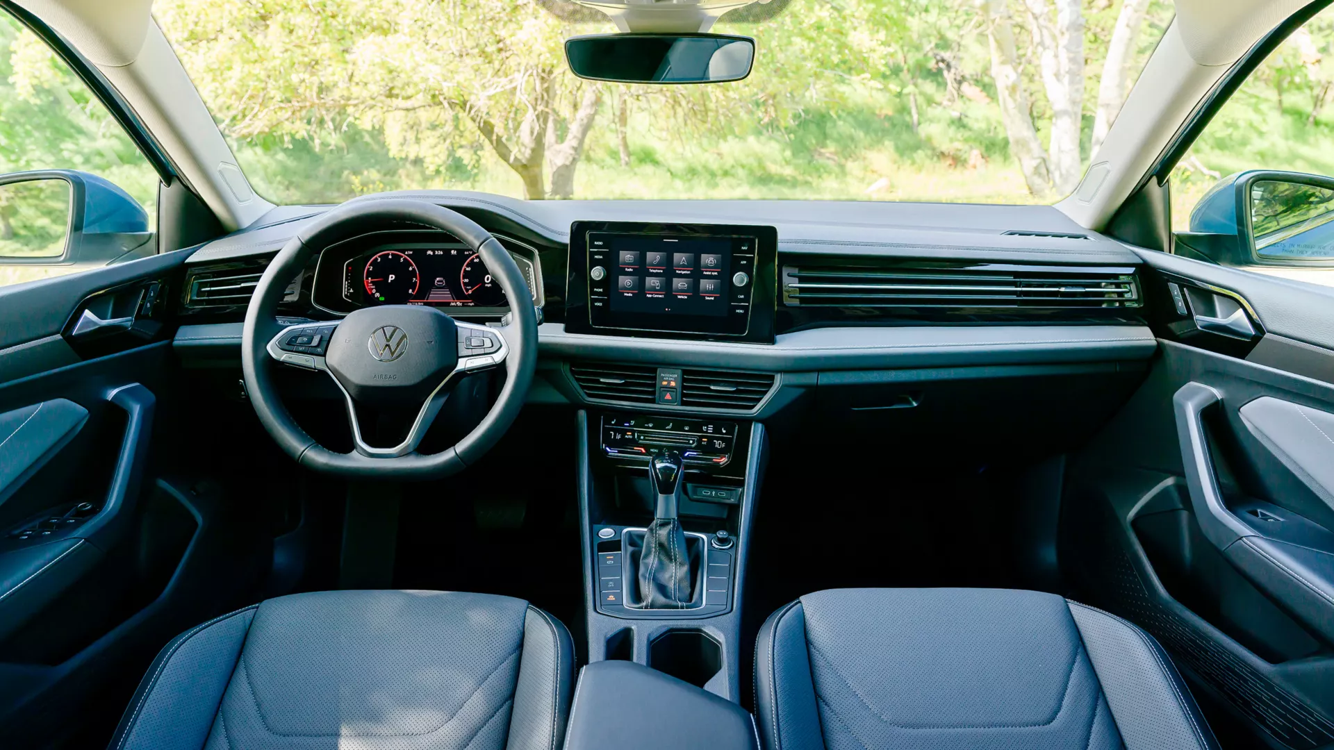 2026 Volkswagen Jetta interior and infotainment display